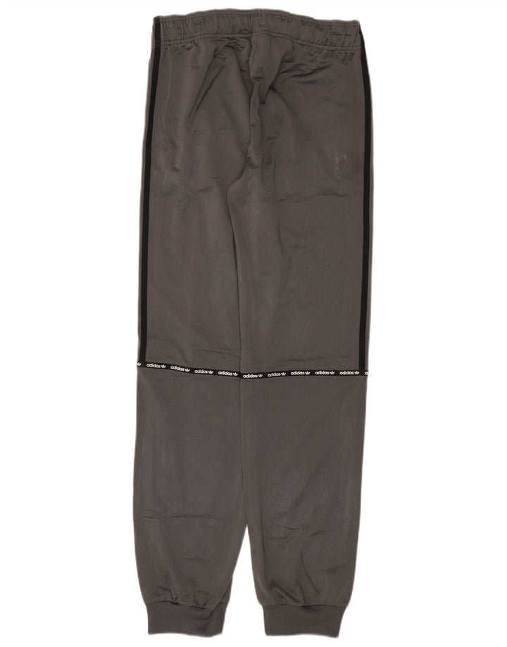 Adidas Drenge Træningsdragt Bukser Joggers 15-16 År Grå Polyester