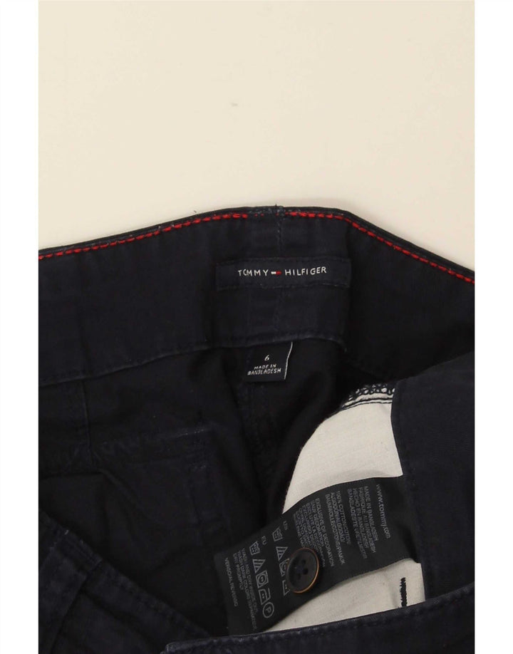 Tommy Hilfiger Dame Mini-nederdel US 6 Medium W30 Marineblå Bomuld