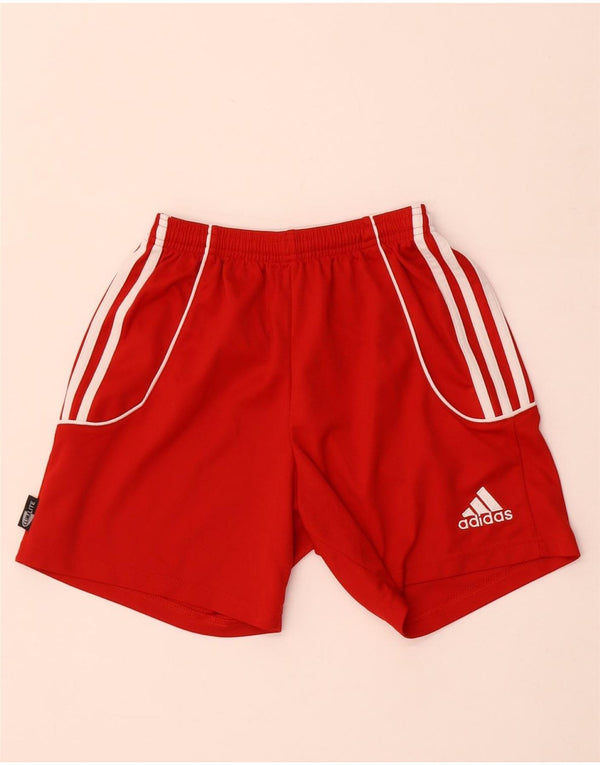 Adidas Boys Climalite Sportshorts 7-8 år XS Rød Polyester