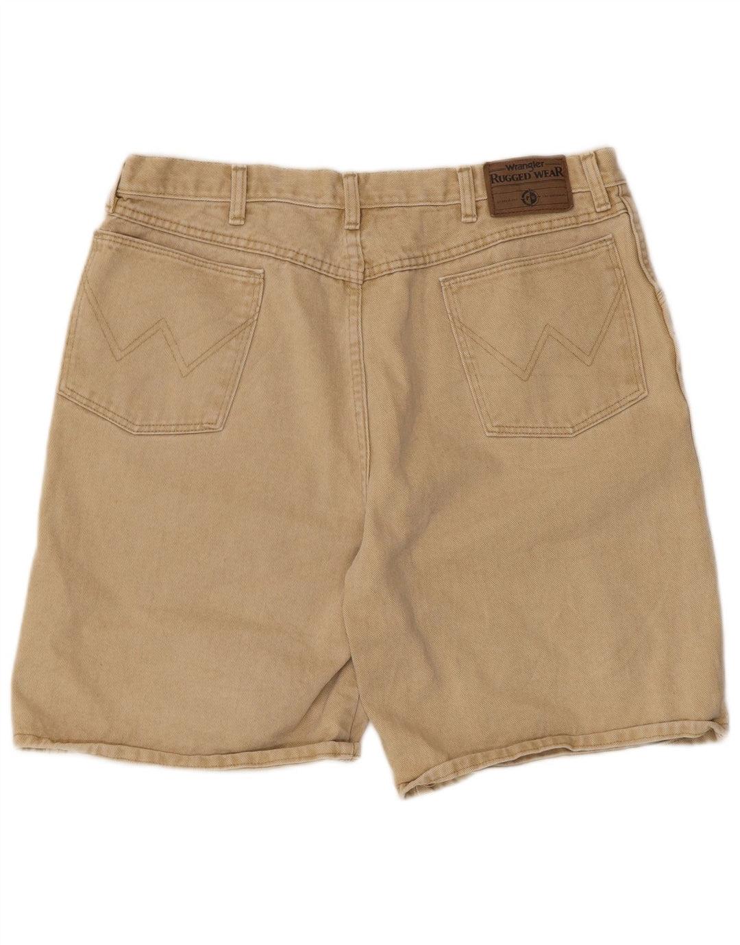 WRANGLER Denimshorts til mænd W38 XL Beige Bomuld