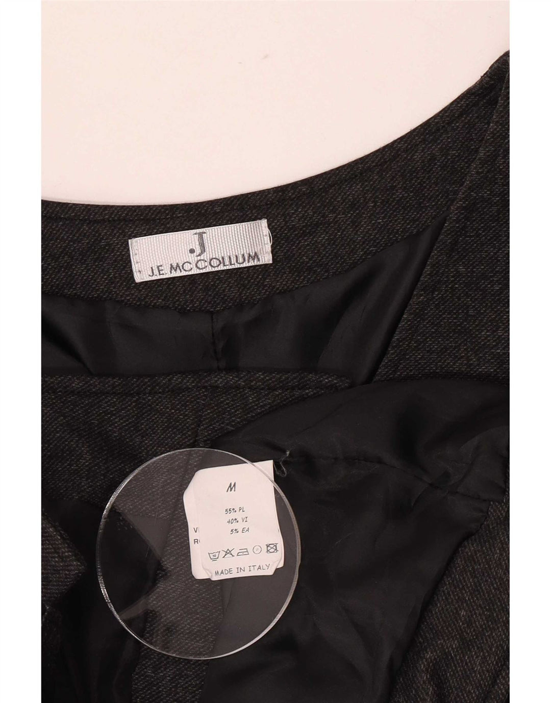 J.E. Mc Collum veste til mænd mellemgrå polyester