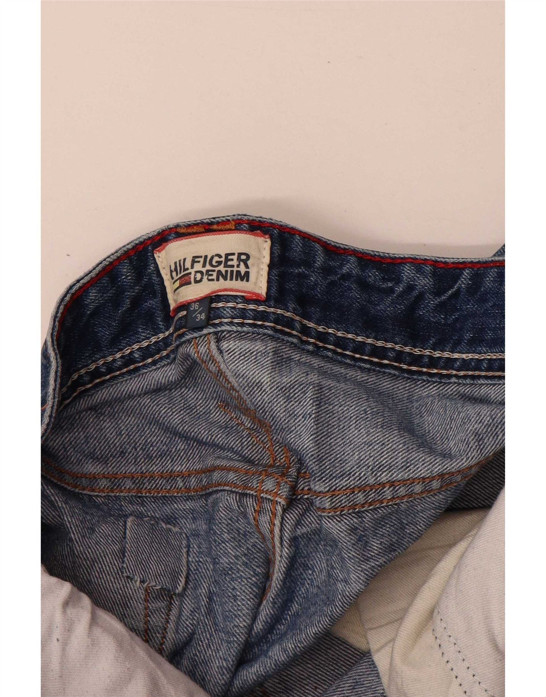 Tommy Hilfiger Straight Jeans til mænd W36 L34 Blå Bomuld