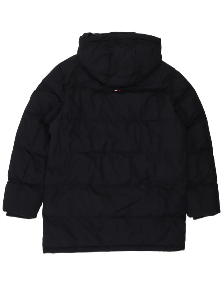 Tommy Hilfiger Herre hættepolstret jakke UK 40 Large Navy Blue Polyester