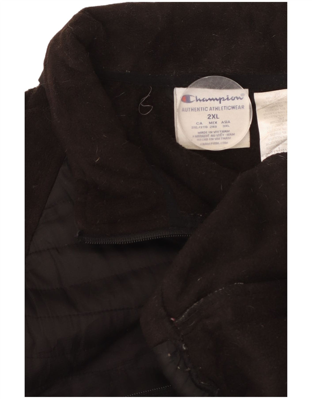 Champion Herre Fleecejakke UK 44 2XL Sort Polyester
