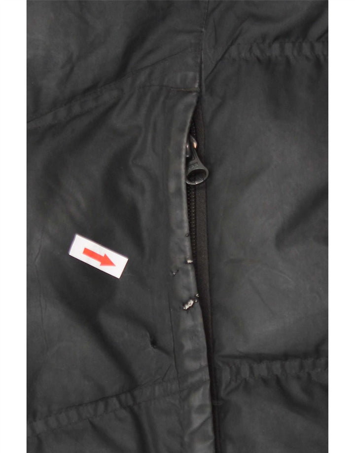 Nike Herre grafisk polstret jakke UK 38 Medium Sort Polyester
