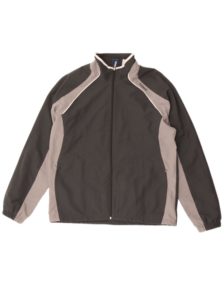 Reebok Træningsdragt til mænd Top jakke Medium Grey Colourblock Polyester