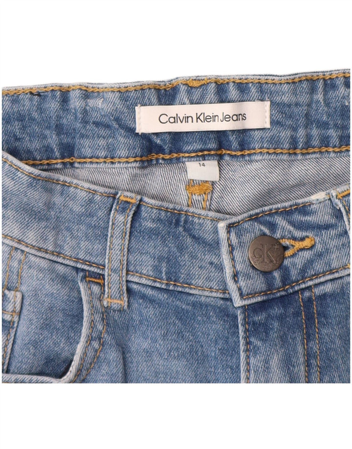 Calvin Klein Boys Denim Shorts 13-14 år W26 Blå