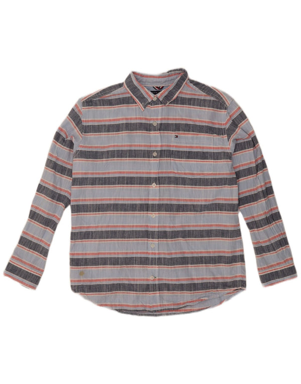 Tommy Hilfiger drengeskjorte 15-16 år Stor blåstribet bomuld