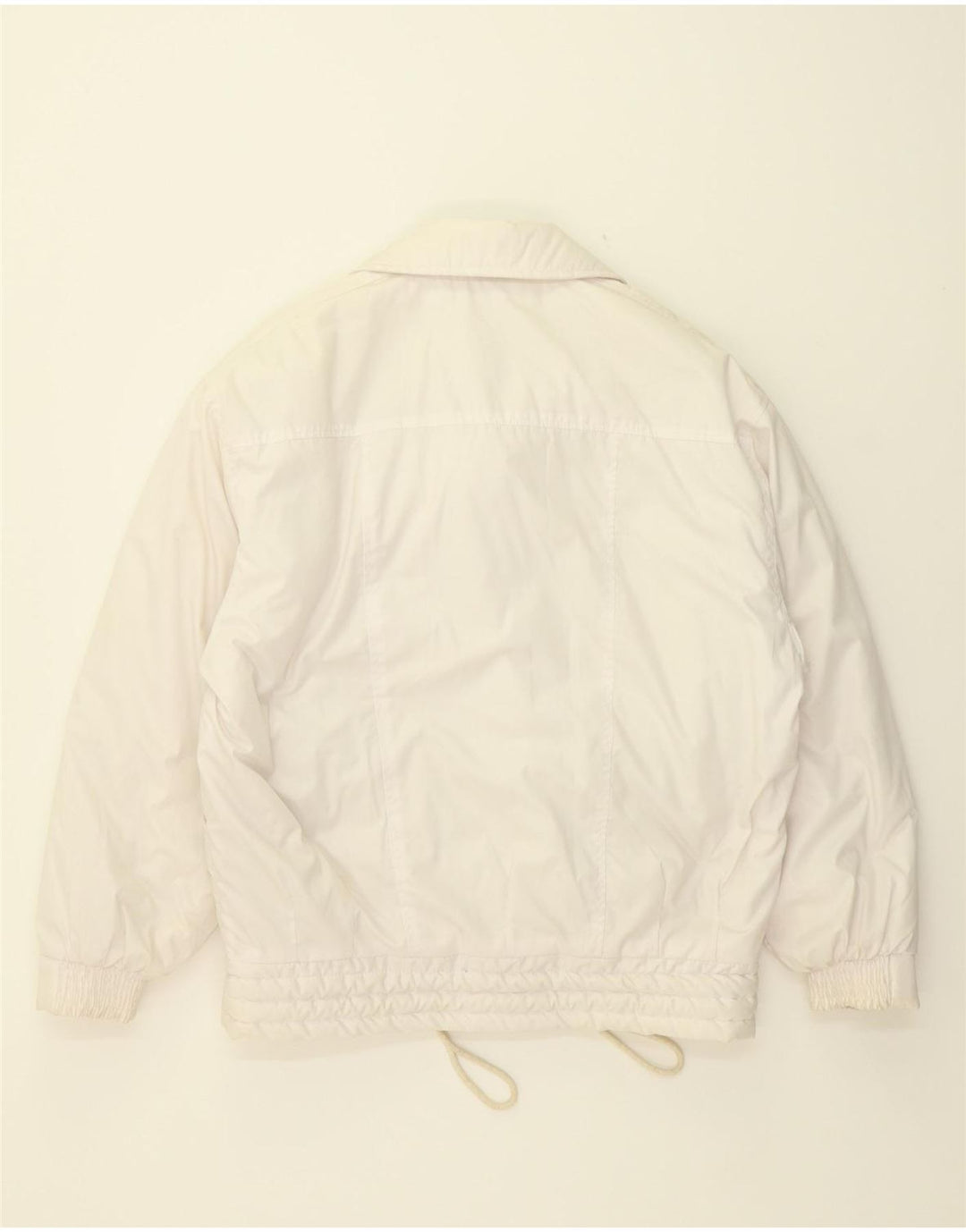 VINTAGE Womens Padded Jacket EU 42 Large Off White Polyester Vintage Vintage and Second-Hand Vintage from Messina Hembry 