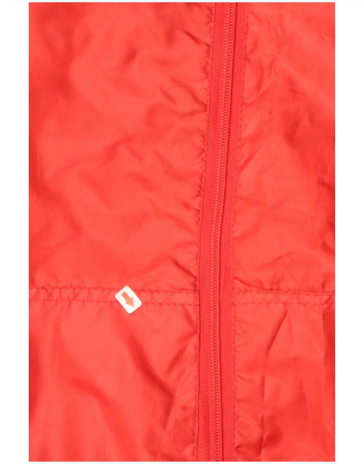 ASICS Regnjakke til mænd UK 36 Lille rød polyester