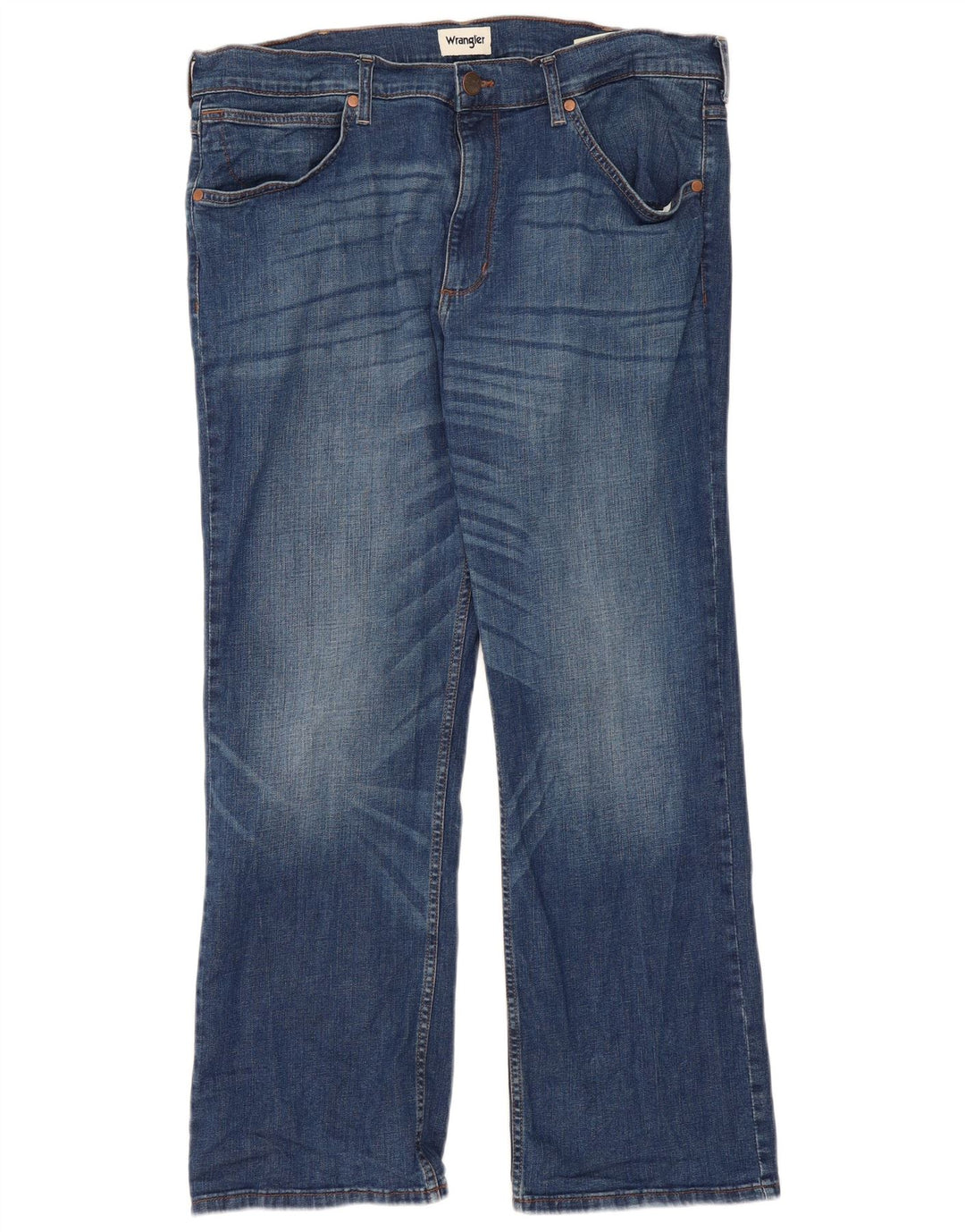 WRANGLER Herre Bootcut Jeans W38 L30 Blå Bomuld