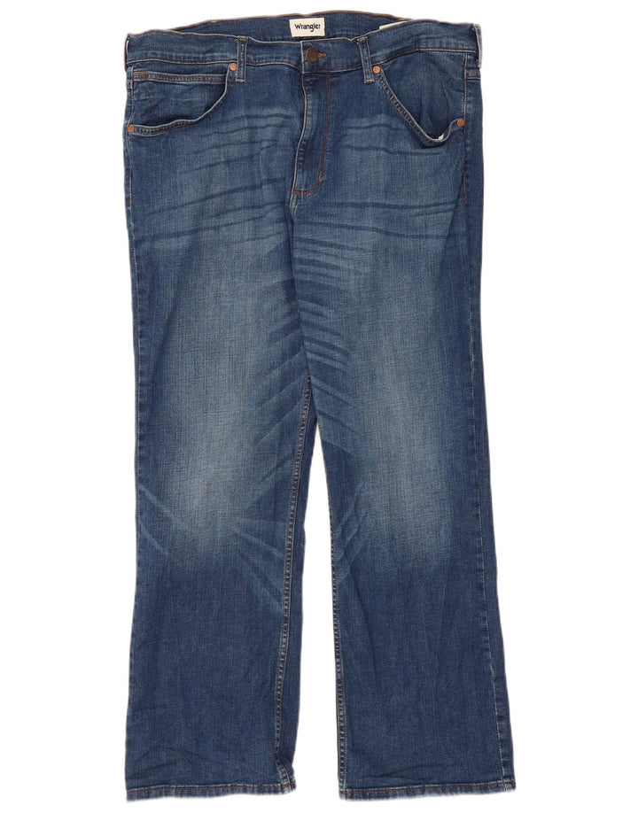 WRANGLER Herre Bootcut Jeans W38 L30 Blå Bomuld