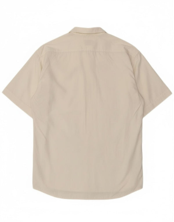 Stefanel Kortærmet Herreskjorte Medium Off White Bomuld