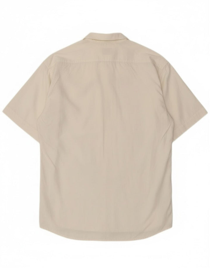 Stefanel Kortærmet Herreskjorte Medium Off White Bomuld
