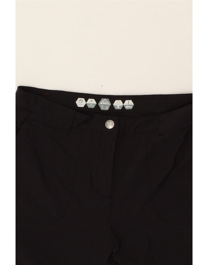 MC KINLEY Womens Bermuda Shorts UK 10 Small W26 Black Polyamide Vintage MC Kinley and Second-Hand MC Kinley from Messina Hembry 