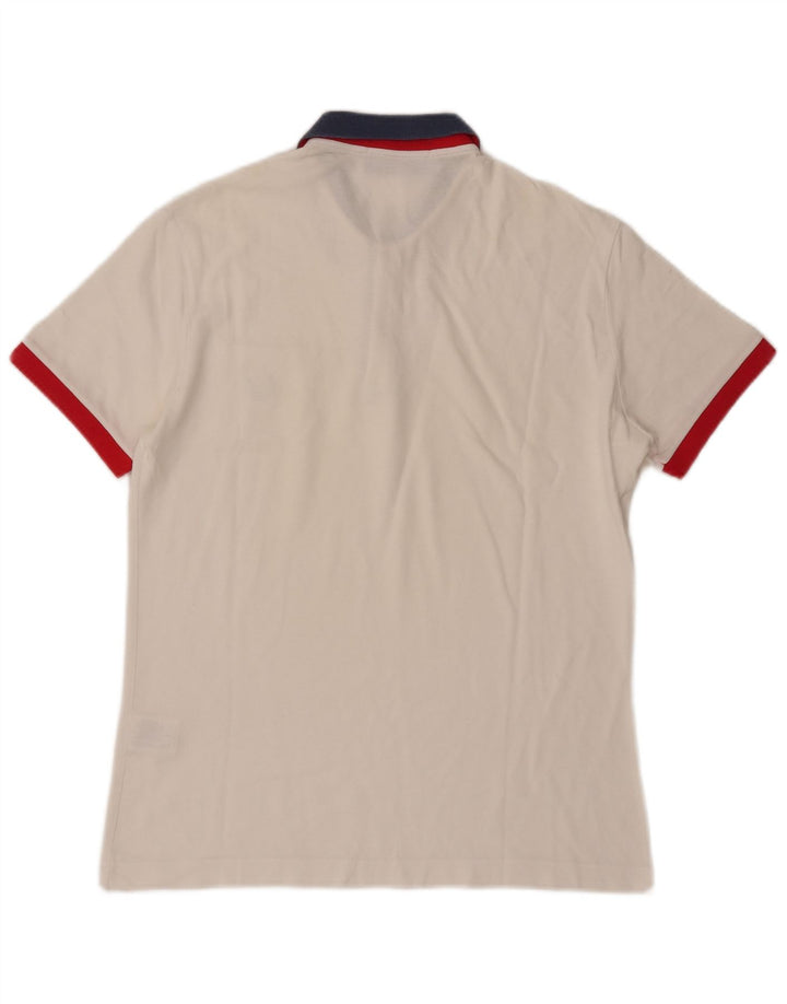 Fred Perry Herre Rugby Polo Shirt Stor hvid bomuld