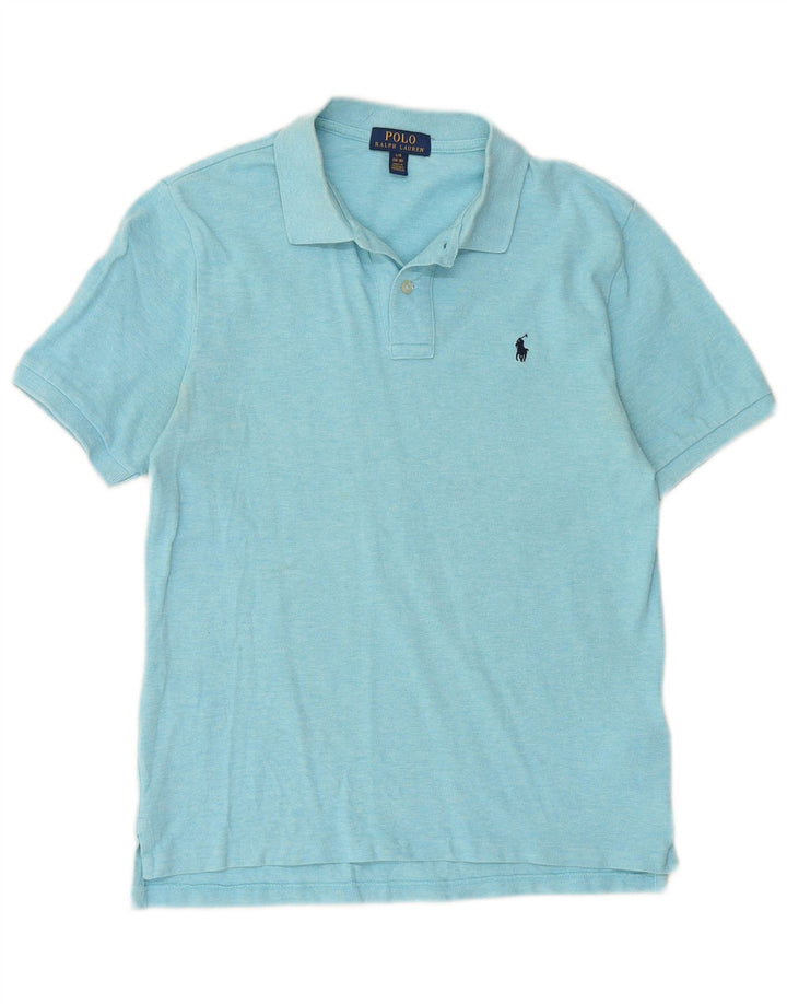 POLO RALPH LAUREN Drenge Polo Shirt 14-15 År Stor Blå Bomuld