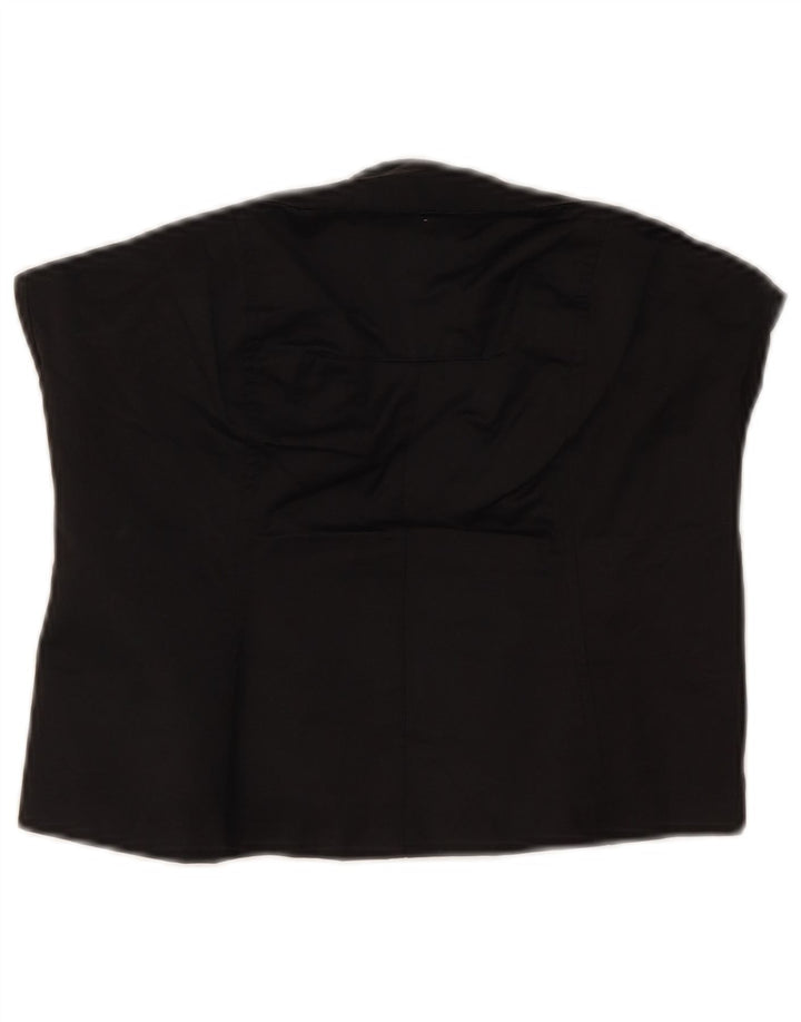 Oasis Womens Crop stropløs top UK 12 medium sort bomuld