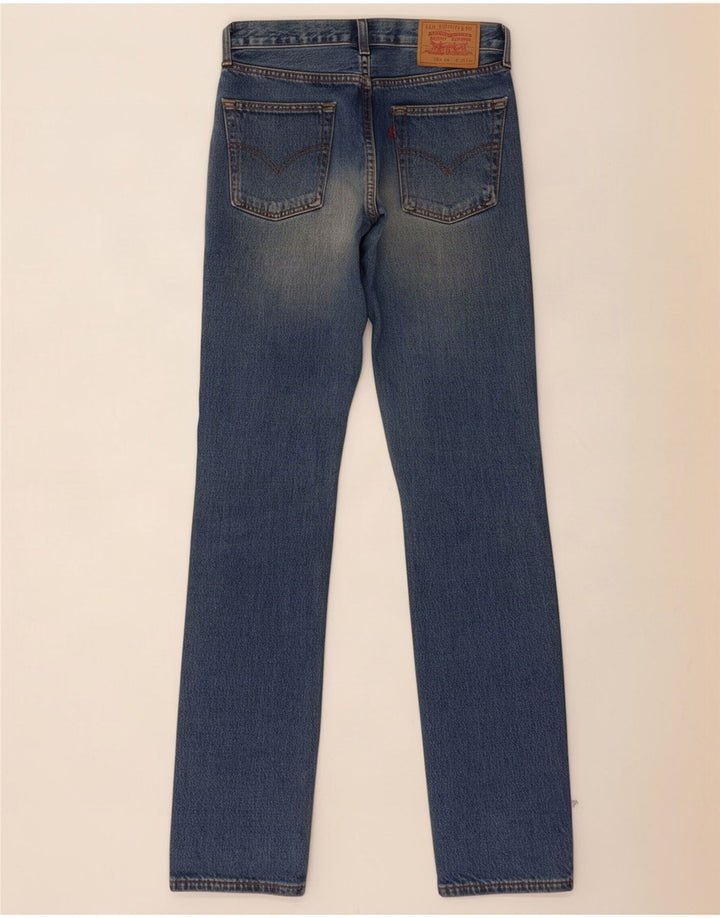 Levi's Dame 595 Straight Jeans W30 L34 Blå Bomuld