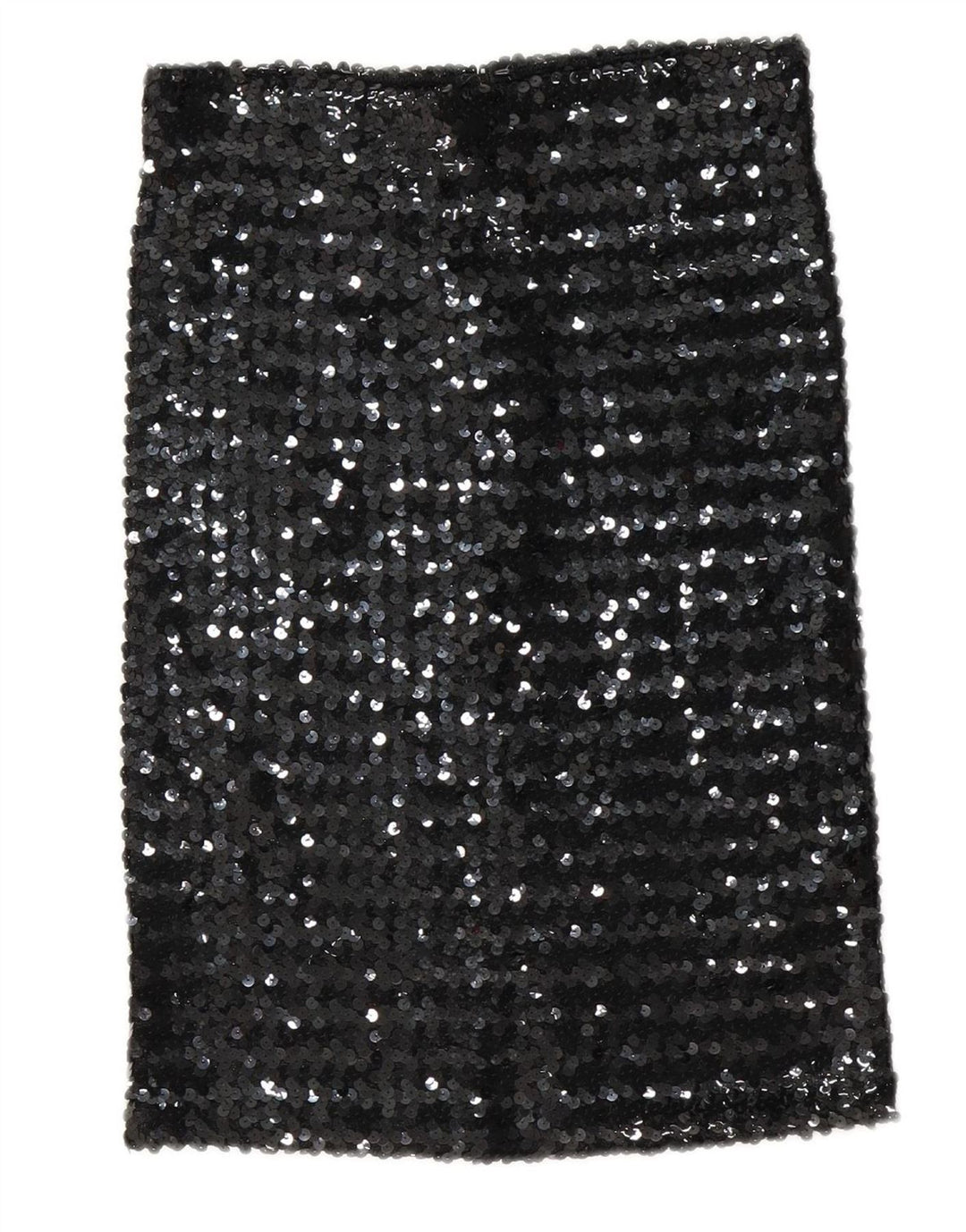 VINTAGE Womens Sequin Straight Skirt W26 Small  Black
