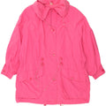 VINTAGE Womens Overcoat EU 44 XL Pink Polyester Vintage Vintage and Second-Hand Vintage from Messina Hembry 