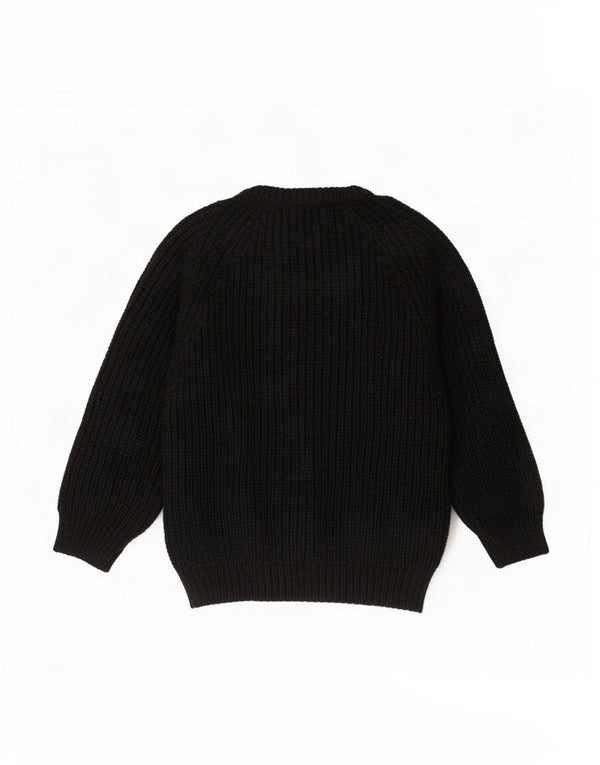 Sweater Shop Herre Boat Neck Jumper Medium Sort Ny Uld
