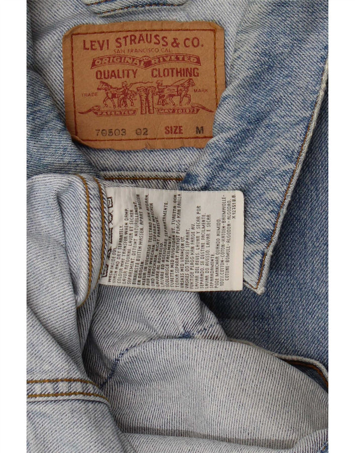 Levi's Herre 70503 Denimjakke UK 38 Medium Blå Bomuld