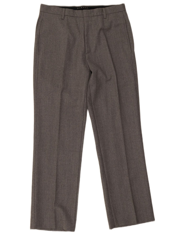 Sisley Herre Straight Suit Bukser IT 46 Small W28 L29 Grå Acetat