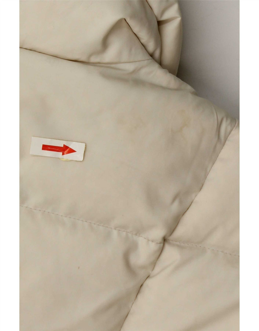 Replay Womens Crop Polstret Jakke UK 10 Small Off White Polyamid