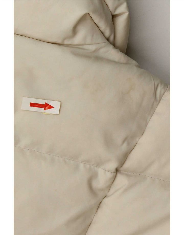 Replay Womens Crop Polstret Jakke UK 10 Small Off White Polyamid