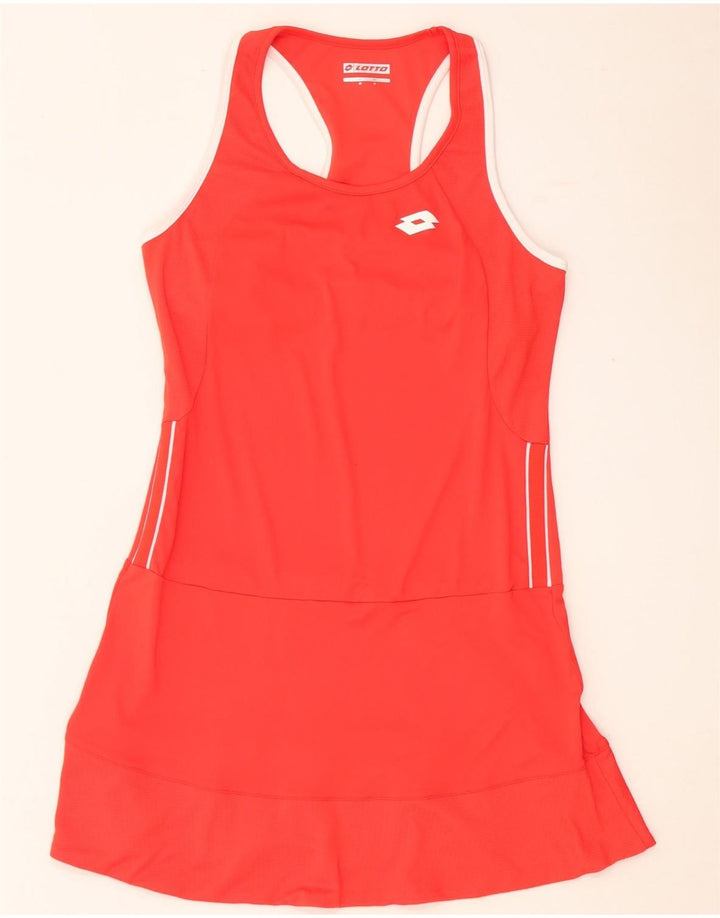 Lotto Dame Tennis Dress UK 12 Medium Rød Polyester