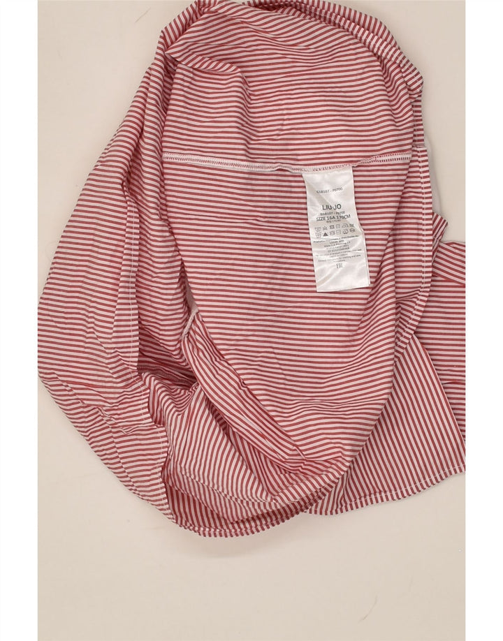 LIU JO Girls Blouse Top 15-16 Years Red Striped Cotton | Vintage Liu Jo | Thrift | Second-Hand Liu Jo | Used Clothing | Messina Hembry 