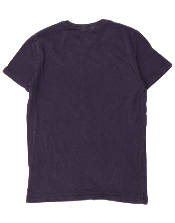 Superdry T-shirt til mænd, medium marineblå bomuld