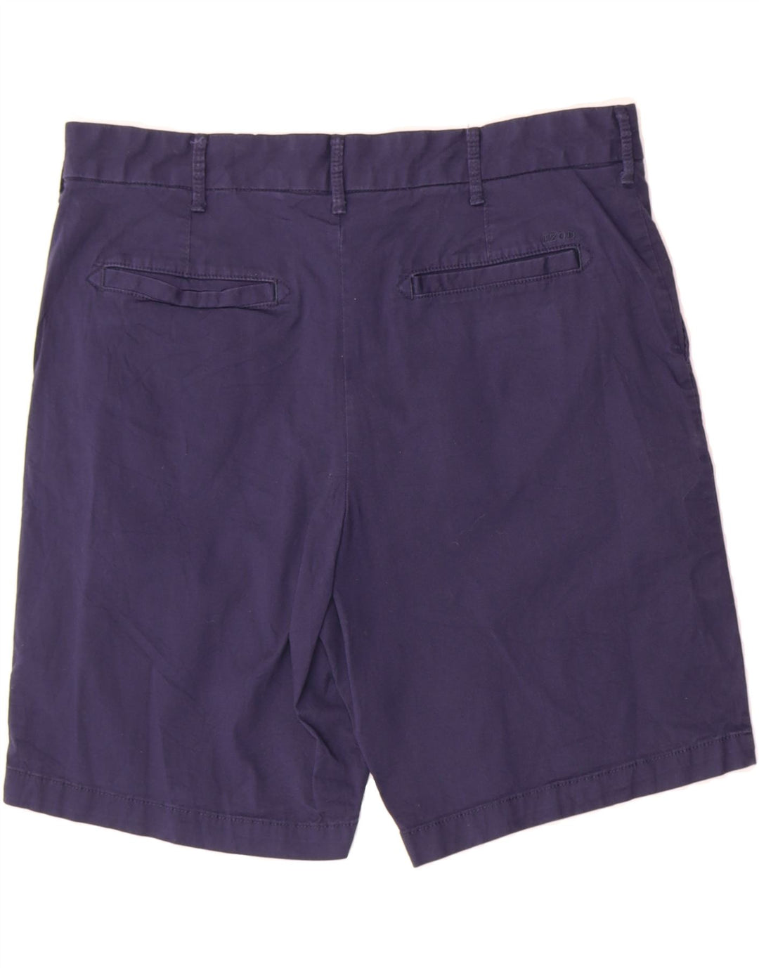 IZOD Mens Chino Shorts W34 Large  Navy Blue Cotton Vintage Izod and Second-Hand Izod from Messina Hembry 