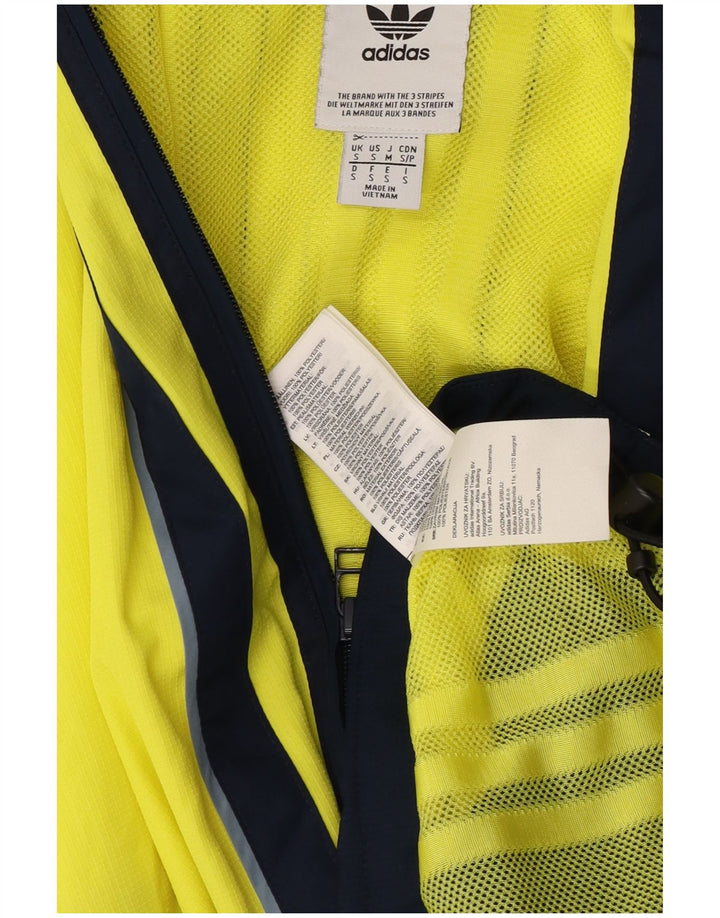 Adidas Herre Hættetrøje Regnjakke UK 36 Small Yellow Colourblock