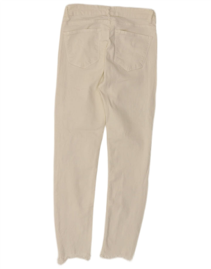 ZARA Dame Slim Jeans EU 38 Small W28 L26 Hvid
