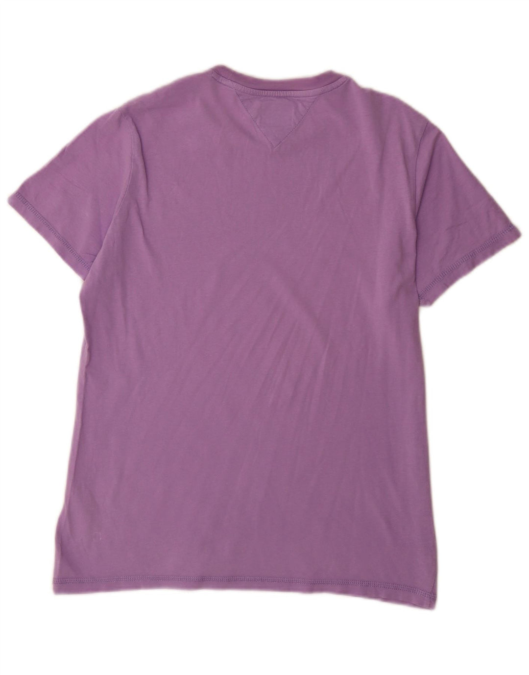 Tommy Hilfiger Herre T-shirt Top Medium Lilla Bomuld