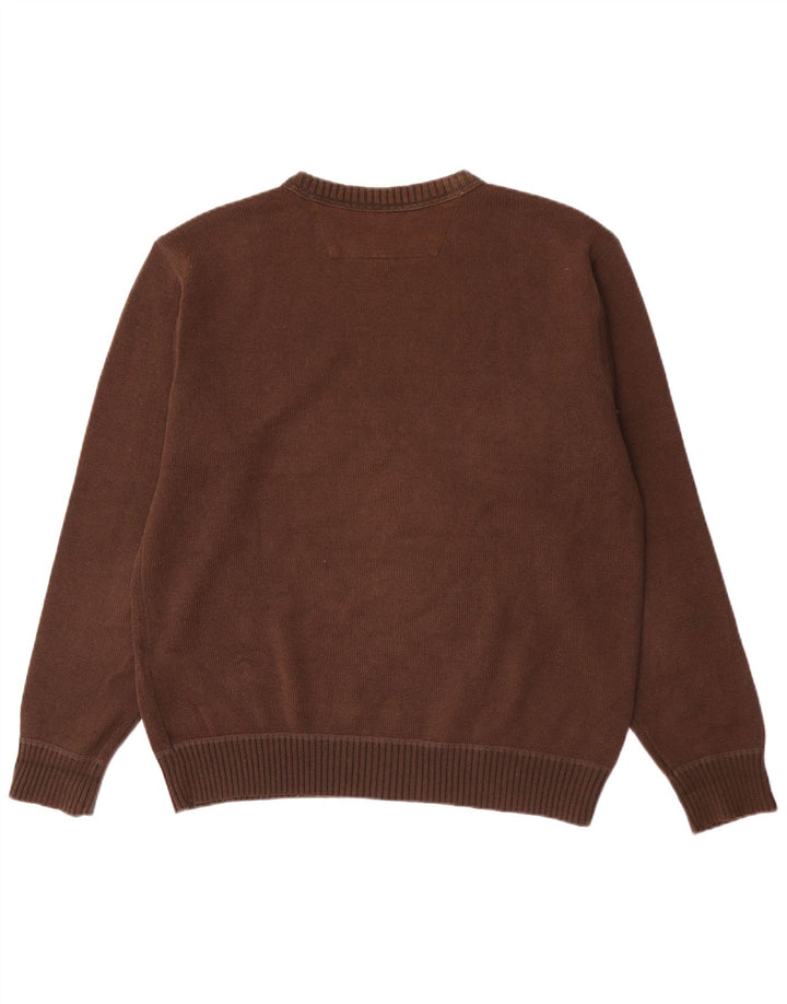 Marlboro Classics Herre Crew Neck Jumper Sweater Stor Brun