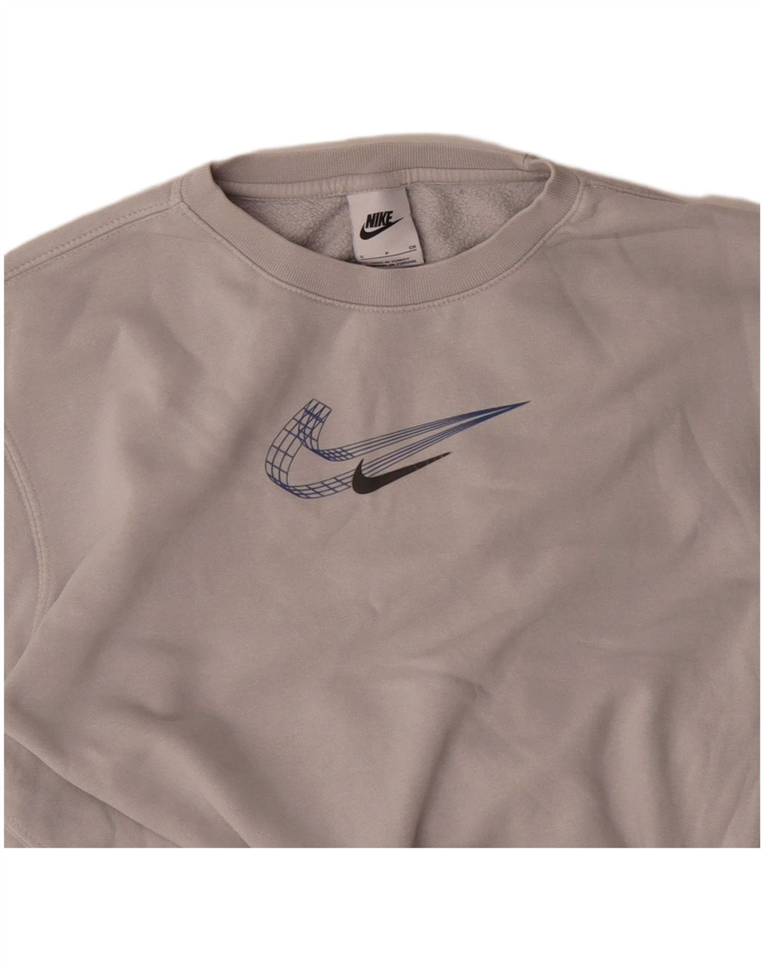 NIKE Sweatshirt Jumper UK 8 lille grå bomuld