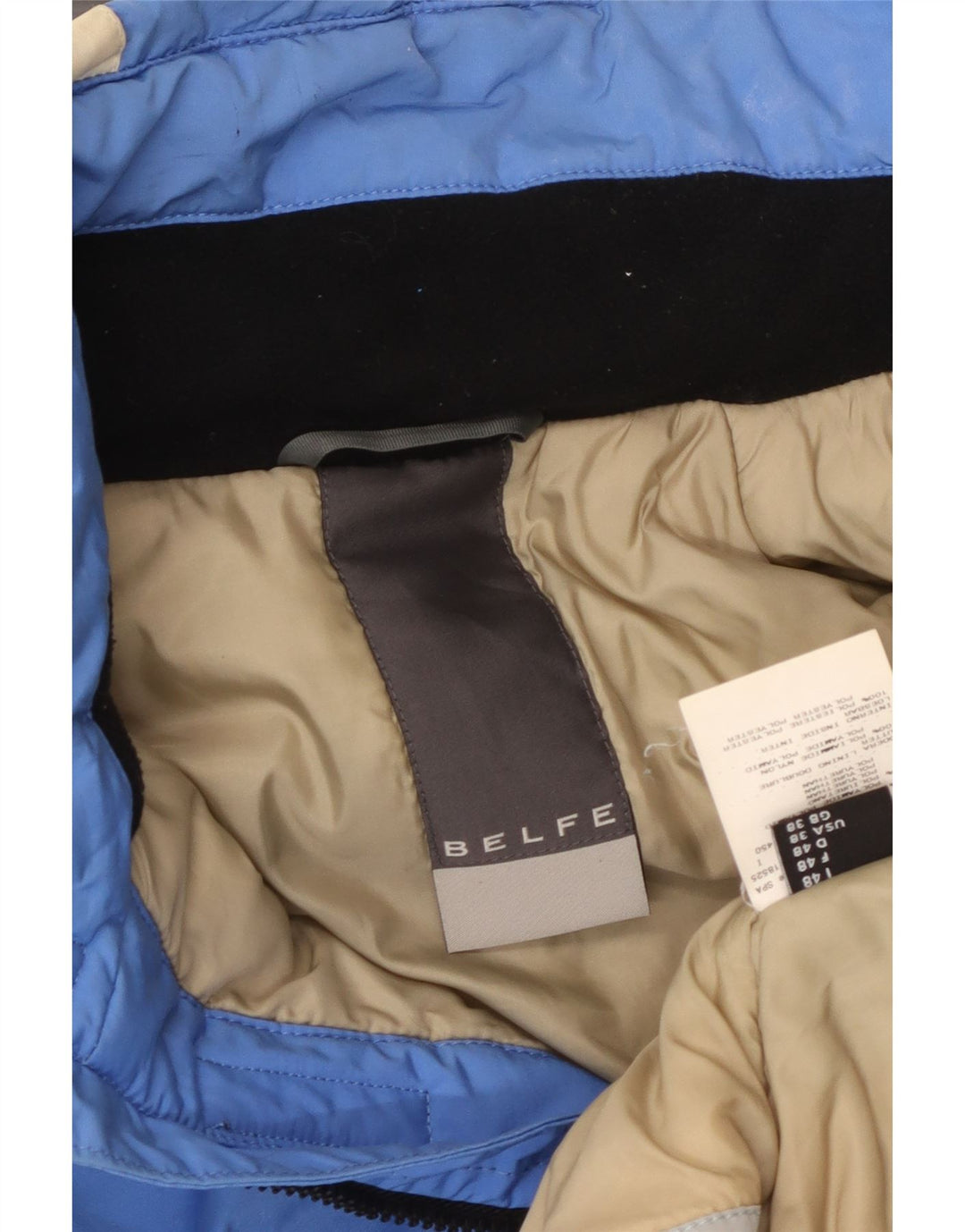 Belfe Herre Hættevindjakke UK 38 Medium Blue Colourblock