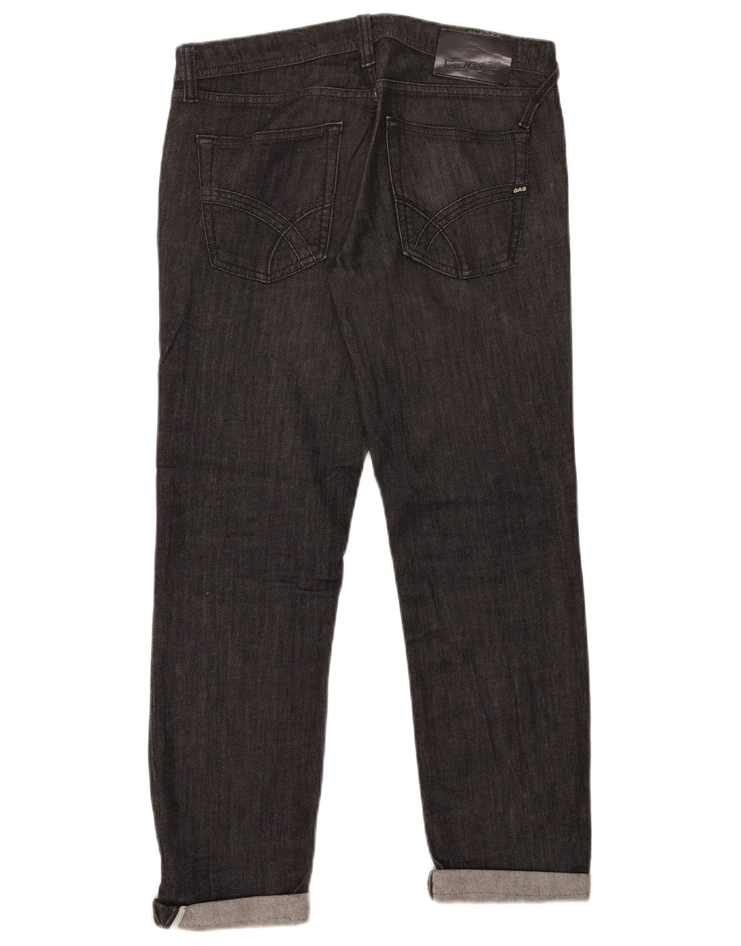 Gas Straight Jeans til kvinder W31 L26 Sort bomuld