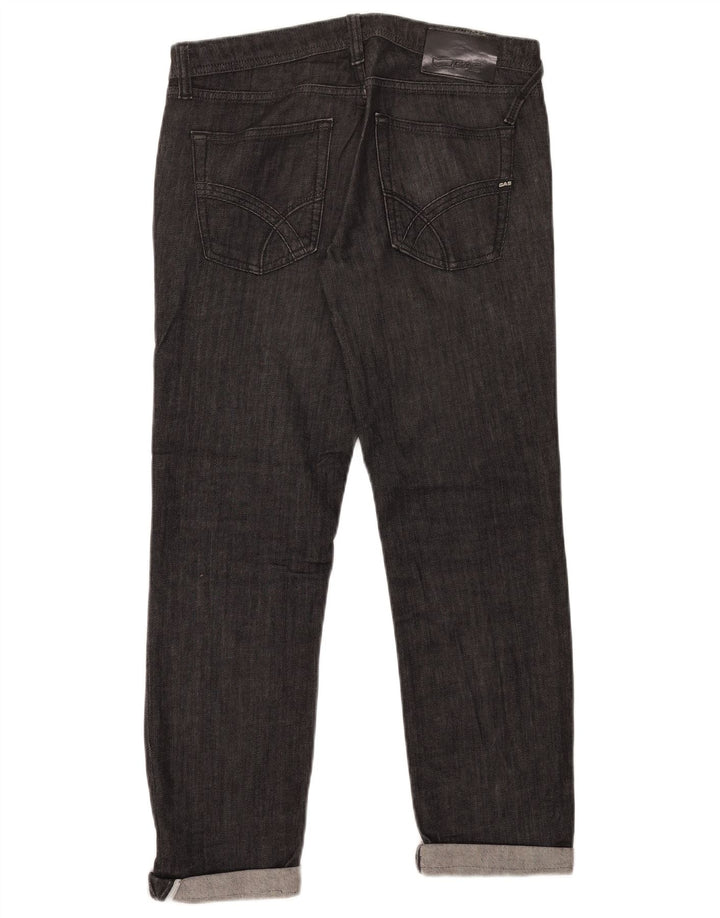 Gas Straight Jeans til kvinder W31 L26 Sort bomuld