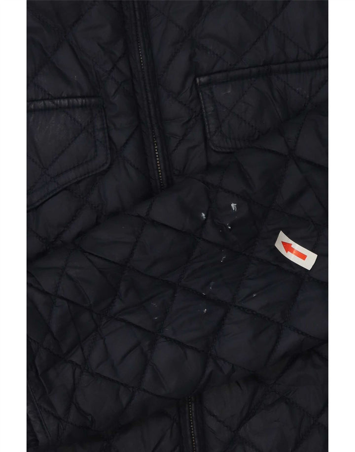 Barbour Quiltet jakke til kvinder UK 10 Small Navy Blue