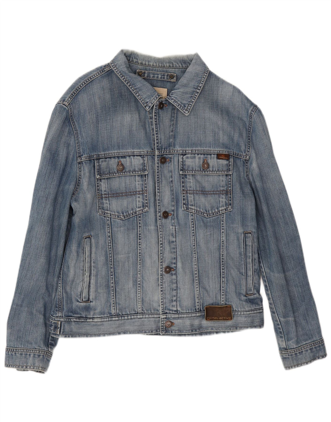Camel Active Herre denimjakke UK 38 Medium Blue Cotton