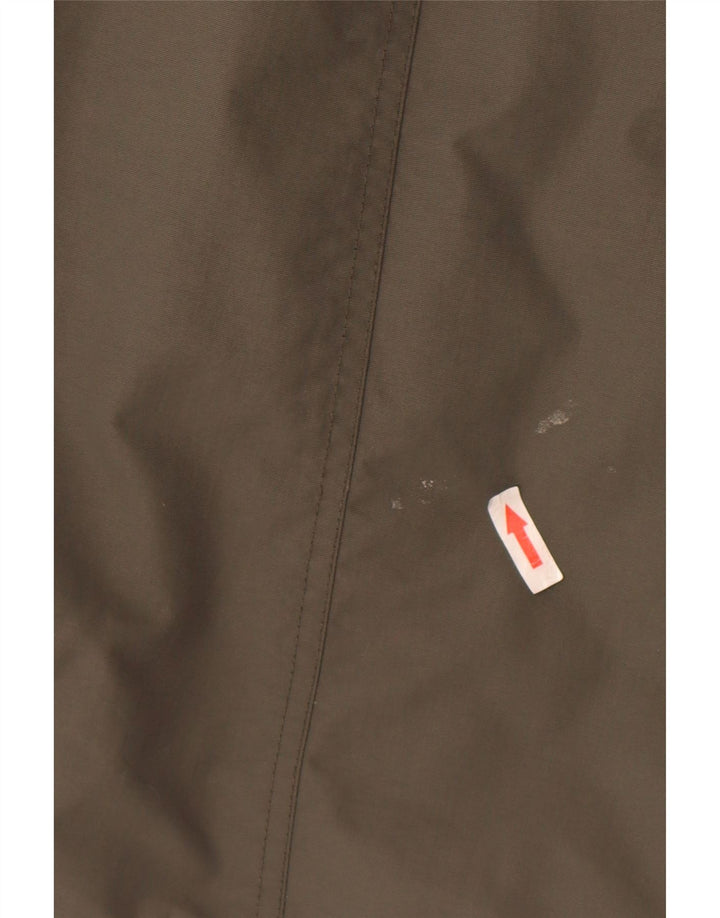 Fat Face Dame Hætte Polstret Frakke UK 12 Medium Khaki Nylon
