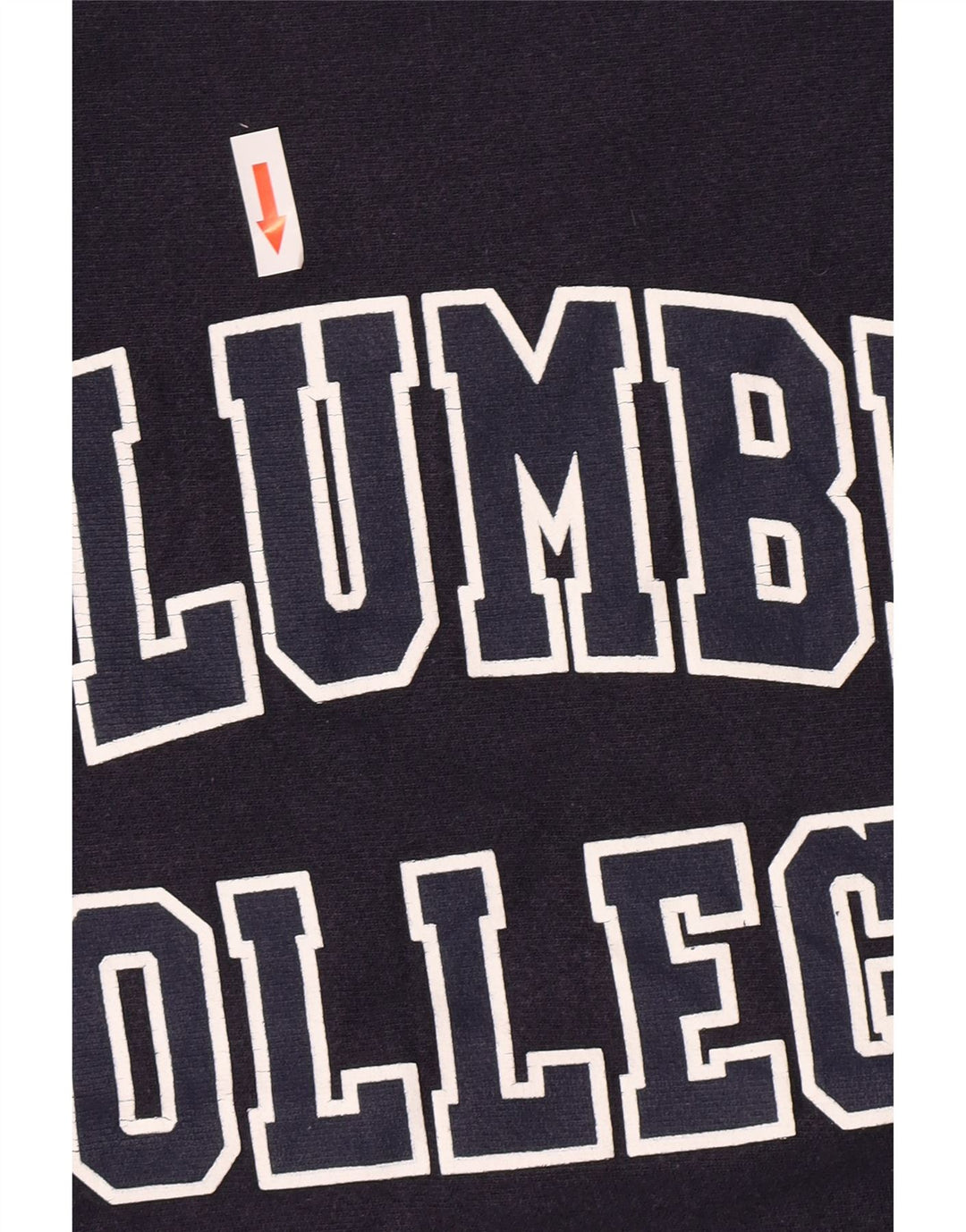 Champion Herre Reverse Weave Graphic Sweatshirt Jumper Small Navy Blue