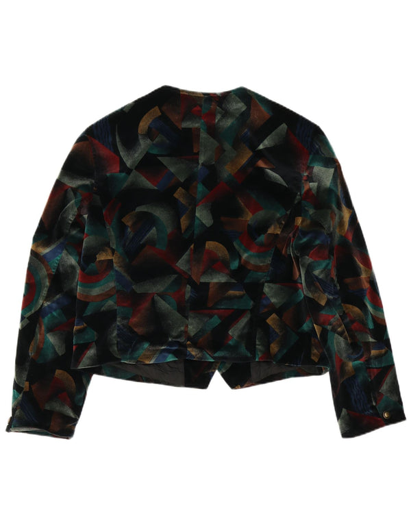 Hirsch Womens 5-knaps Bolero-jakke UK 12 Medium Flerfarvet Geometrisk