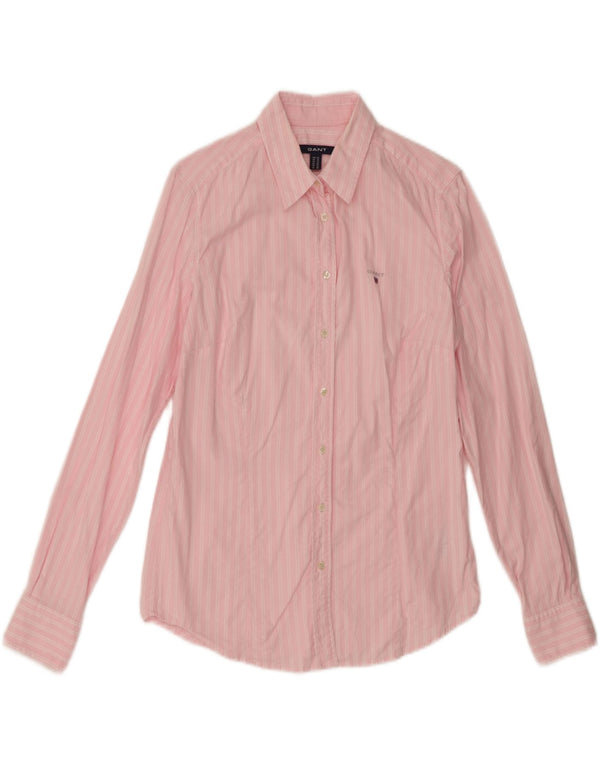 Gant Dameskjorte UK 14 Stor Pink Stribet Bomuld