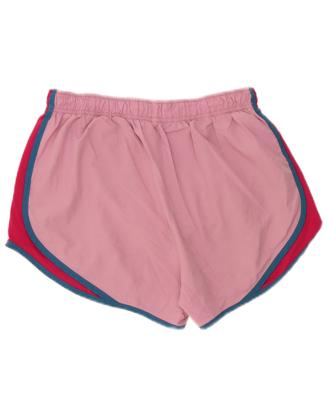 Nike Dame Dri Fit sportsshorts UK 12 Medium Pink Colourblock Polyester
