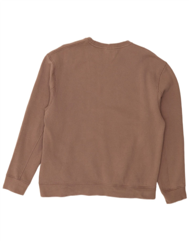Topshop Dame Sweatshirt Jumper UK 14 Medium Brun Bomuld
